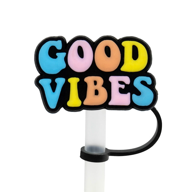 Wholesale 10PCS/PACK Cute Cartoon Dustproof Soft Rubber Straw Caps